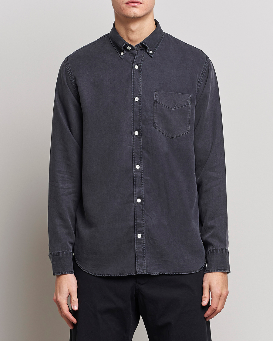 Herre | Jeansskjorter | NN07 | Levon Tencel Denim Shirt Black