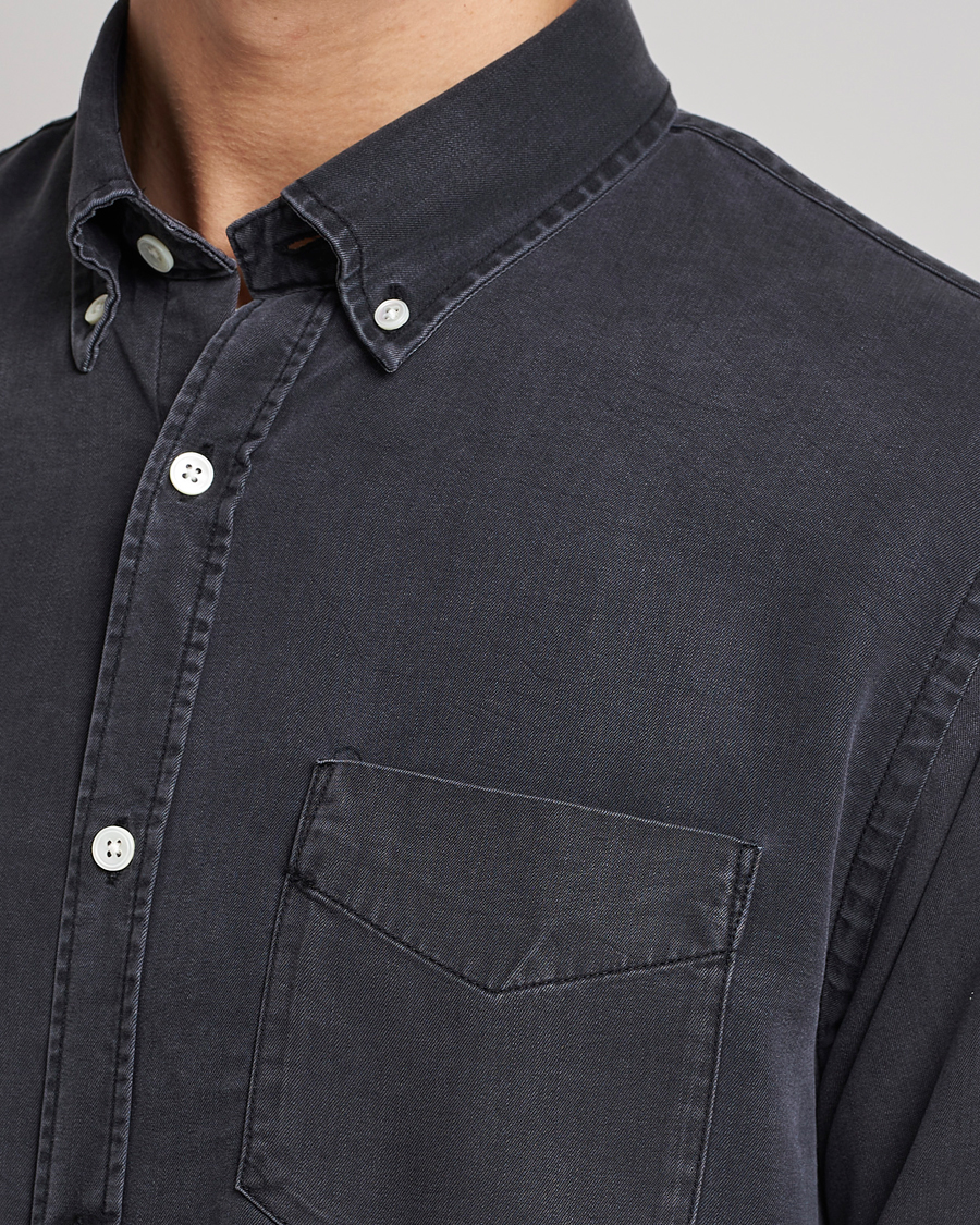 Herre | Skjorter | NN07 | Levon Tencel Denim Shirt Black