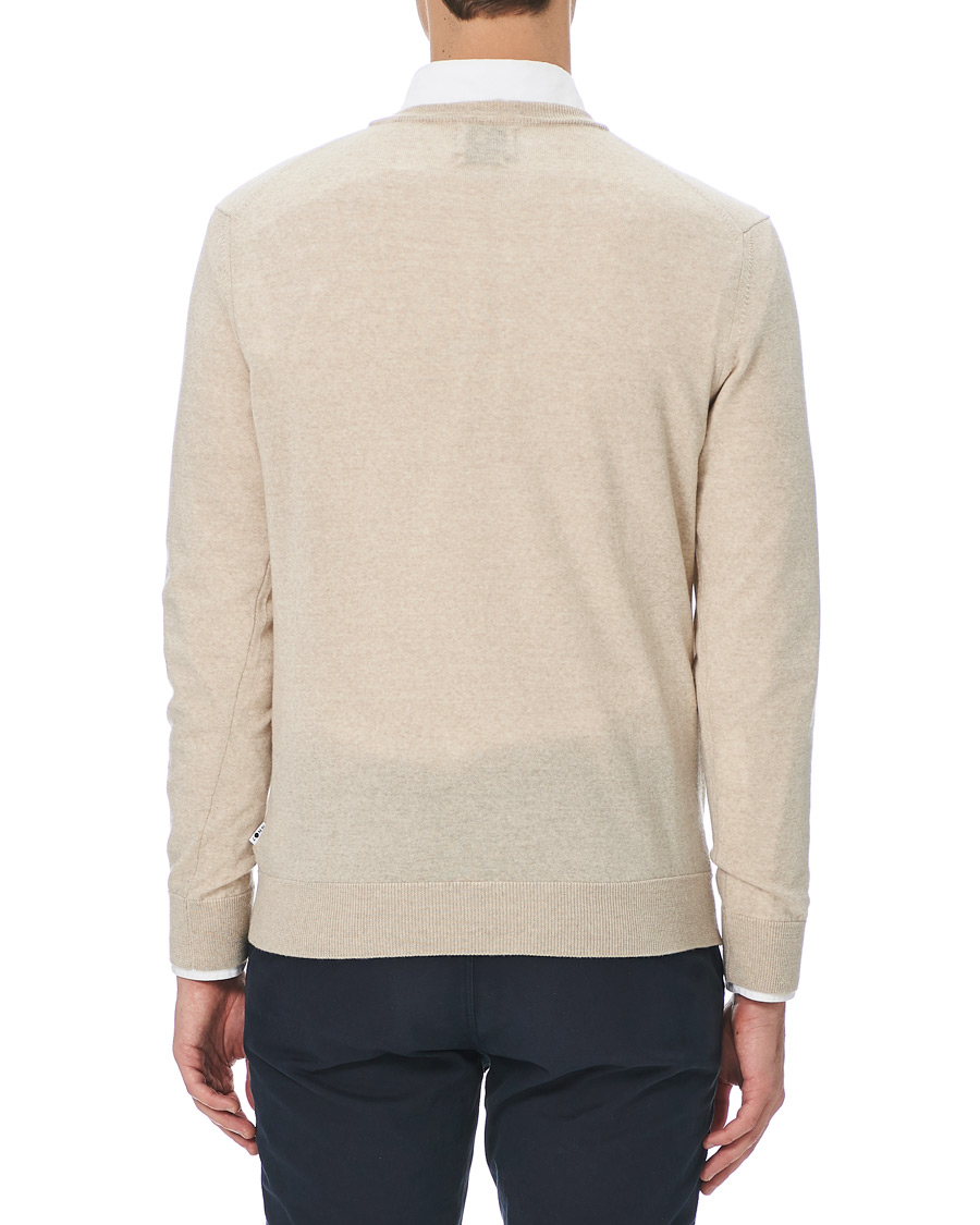 Herre | Gensere | NN07 | Ted Extra Fine Merino Crew Neck Pullover Light Khaki
