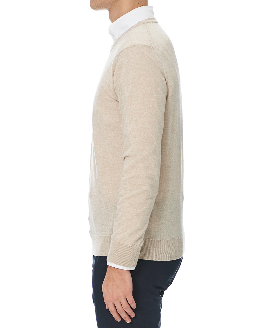 Herre | Gensere | NN07 | Ted Extra Fine Merino Crew Neck Pullover Light Khaki