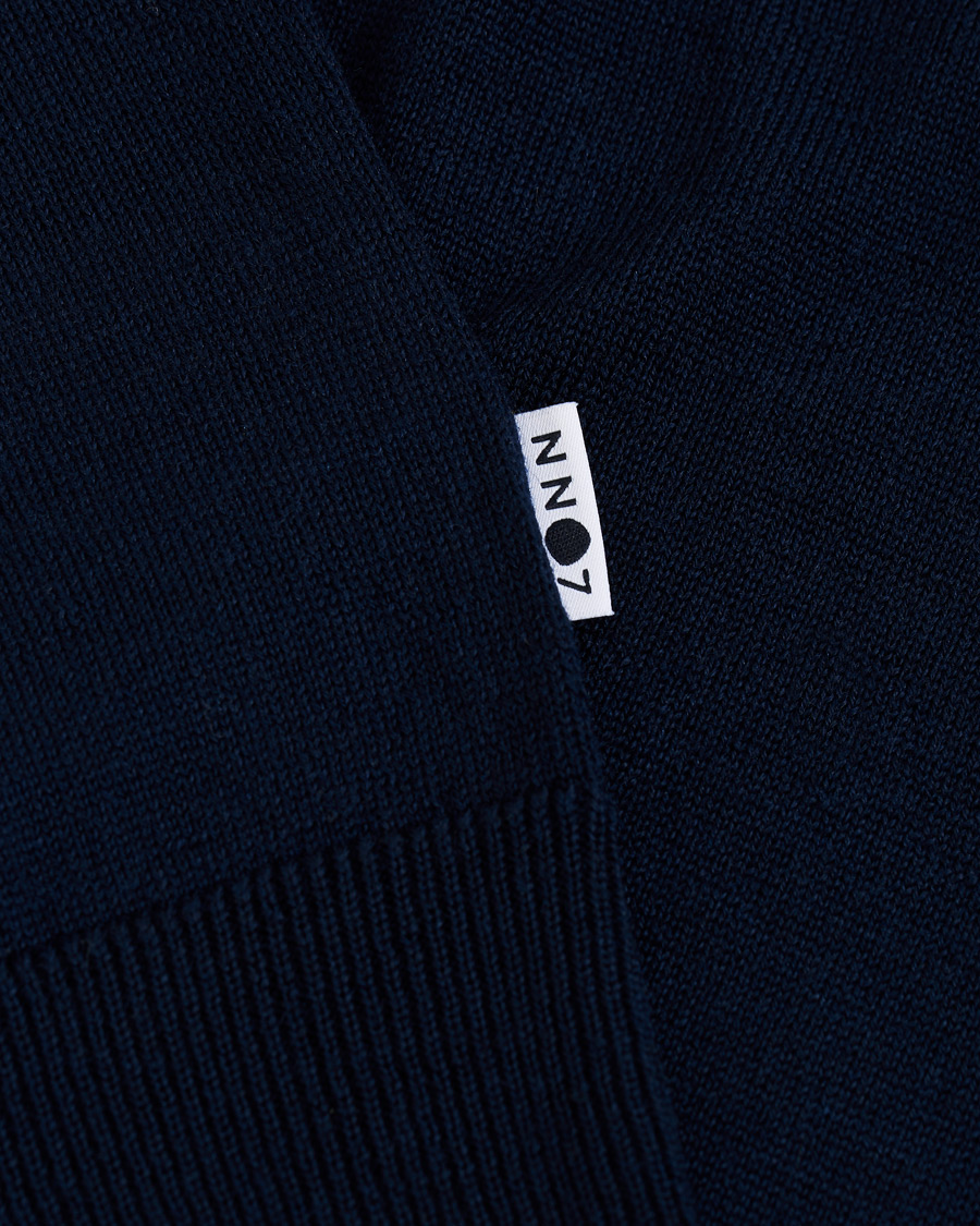 Herre | Gensere | NN07 | Ted Extra Fine Merino Crew Neck Pullover Navy Blue