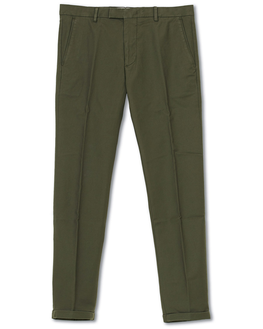 Herre | Bukser | NN07 | Scott Regular Fit Stretch Trousers Army Green
