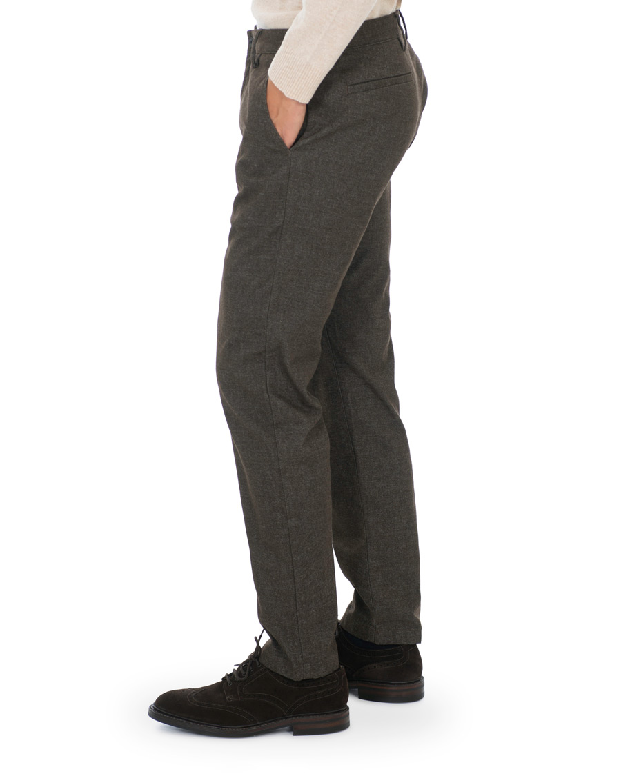 Herre | Bukser | NN07 | Karl Regular Fit Structure Stretch Chinos Brown