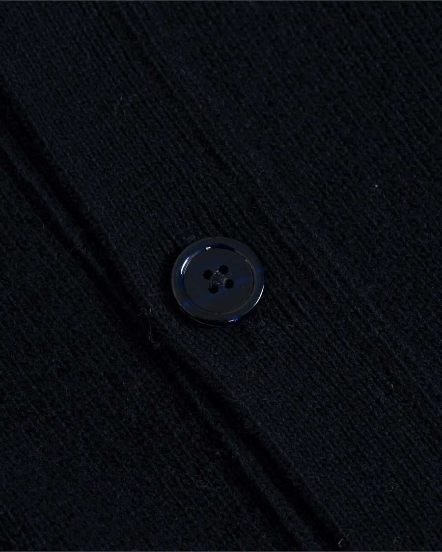 Herre | Gensere | NN07 | Bjorn Wool Cardigan Navy Blue