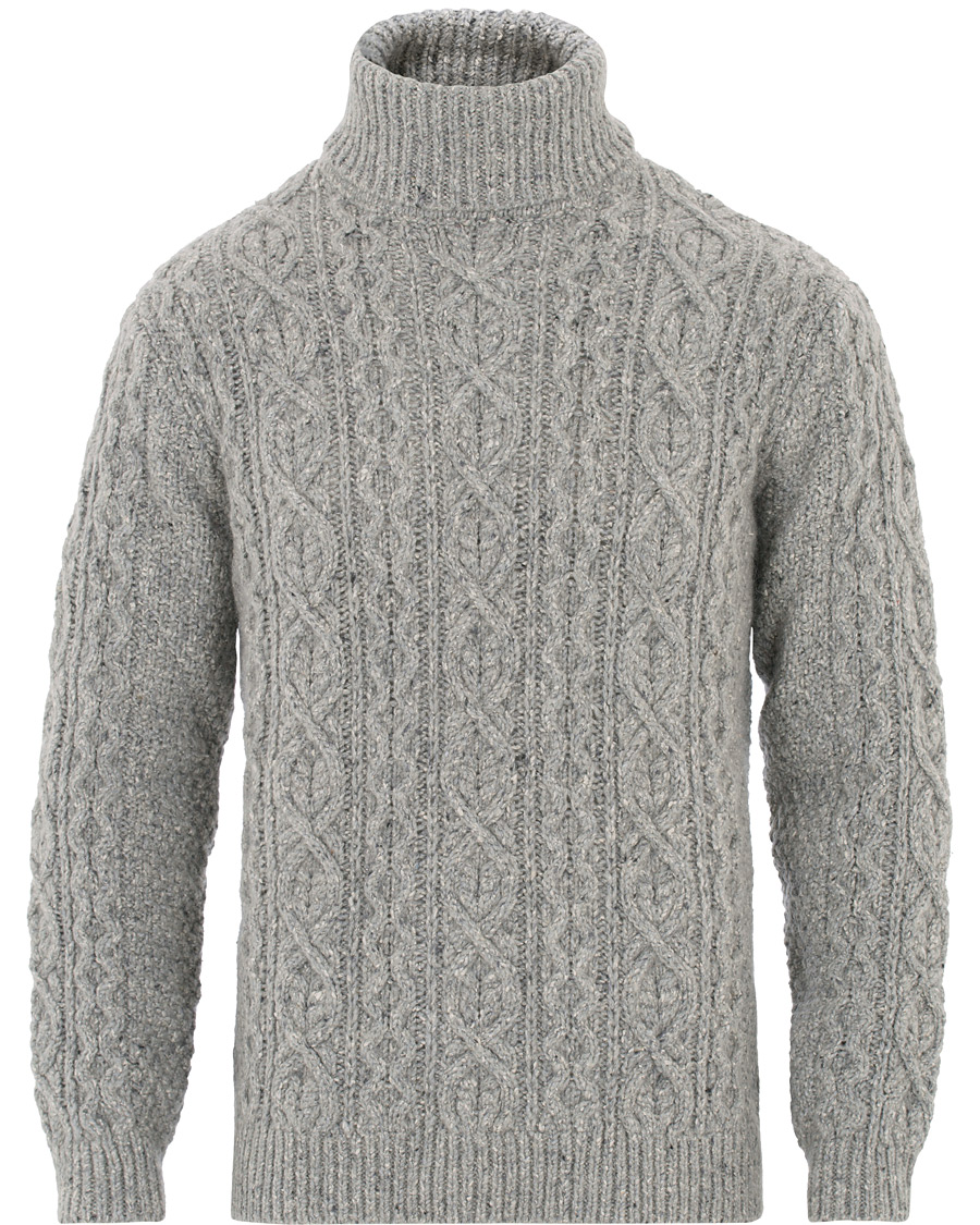 Herre | Gensere | NN07 | Bert Cable Rollneck Grey