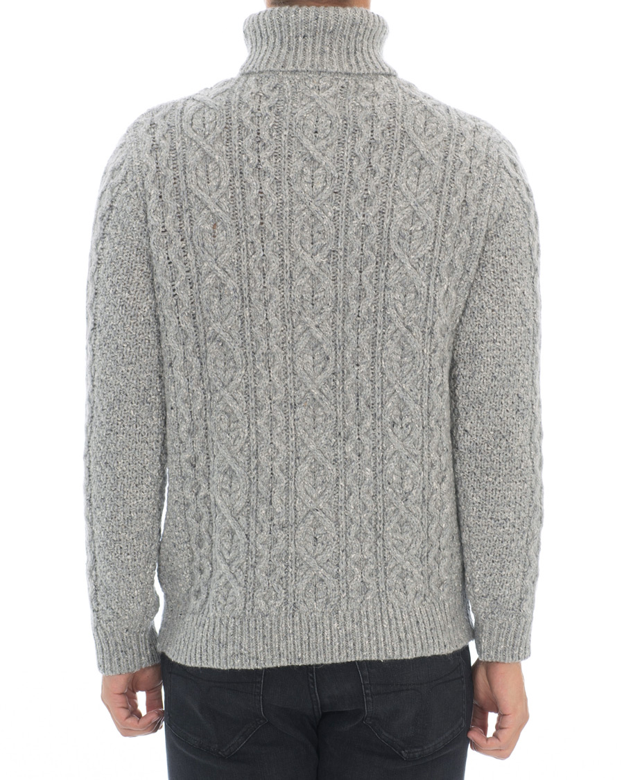 Herre | Gensere | NN07 | Bert Cable Rollneck Grey