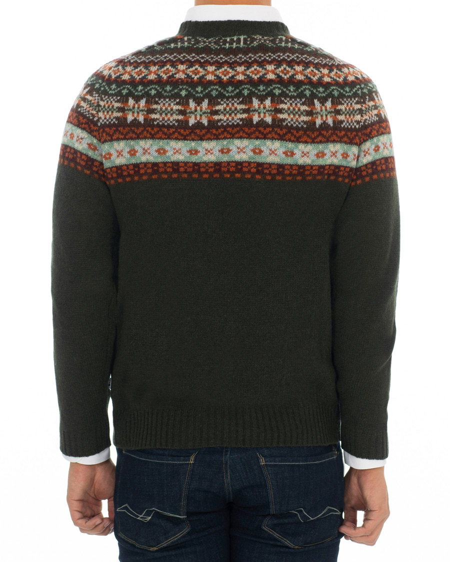 Herre | Gensere | NN07 | Nathan Fairisle Crew Neck Green