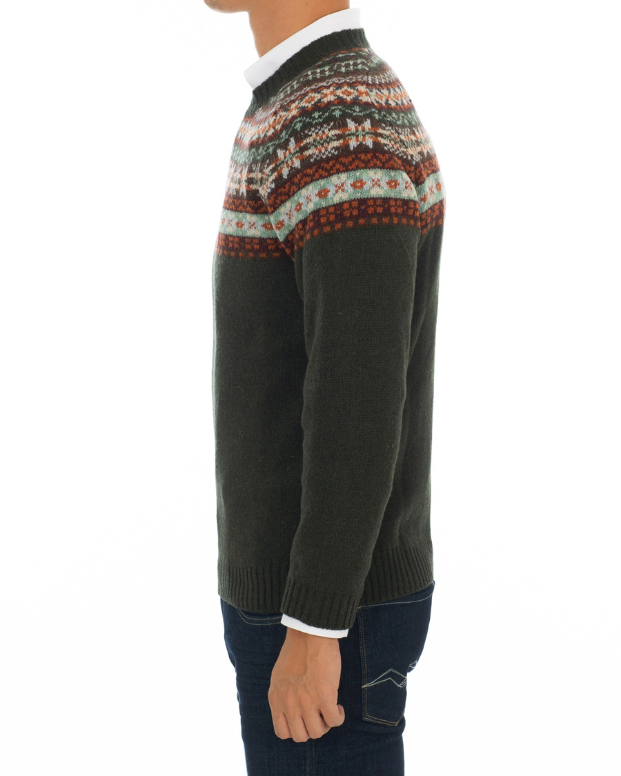 Herre | Gensere | NN07 | Nathan Fairisle Crew Neck Green