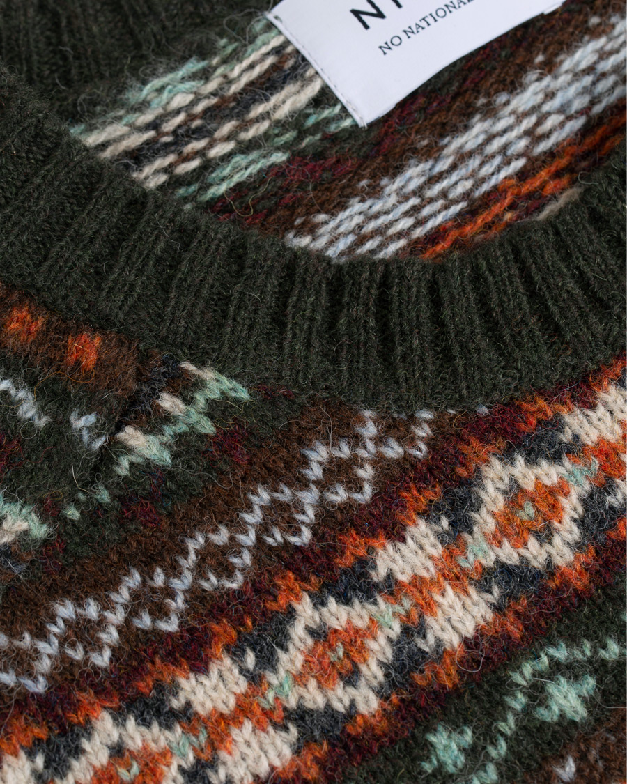 Herre | Gensere | NN07 | Nathan Fairisle Crew Neck Green
