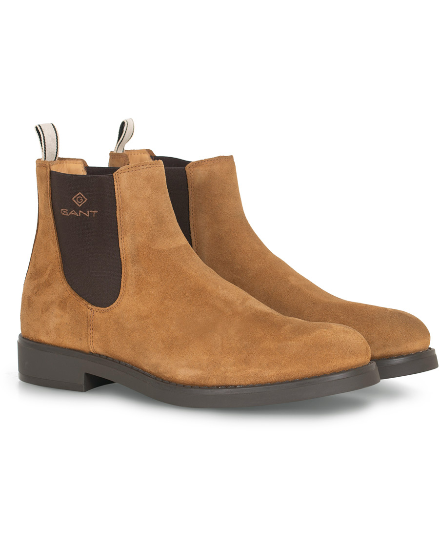 Herre | GANT Oscar Chelsea Boot Cognac Suede | GANT | Oscar Chelsea Boot Cognac Suede