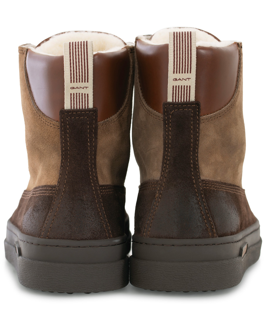 Herre | GANT Creek Wool Lined Boot Dark Brown Suede | GANT | Creek Wool Lined Boot Dark Brown Suede