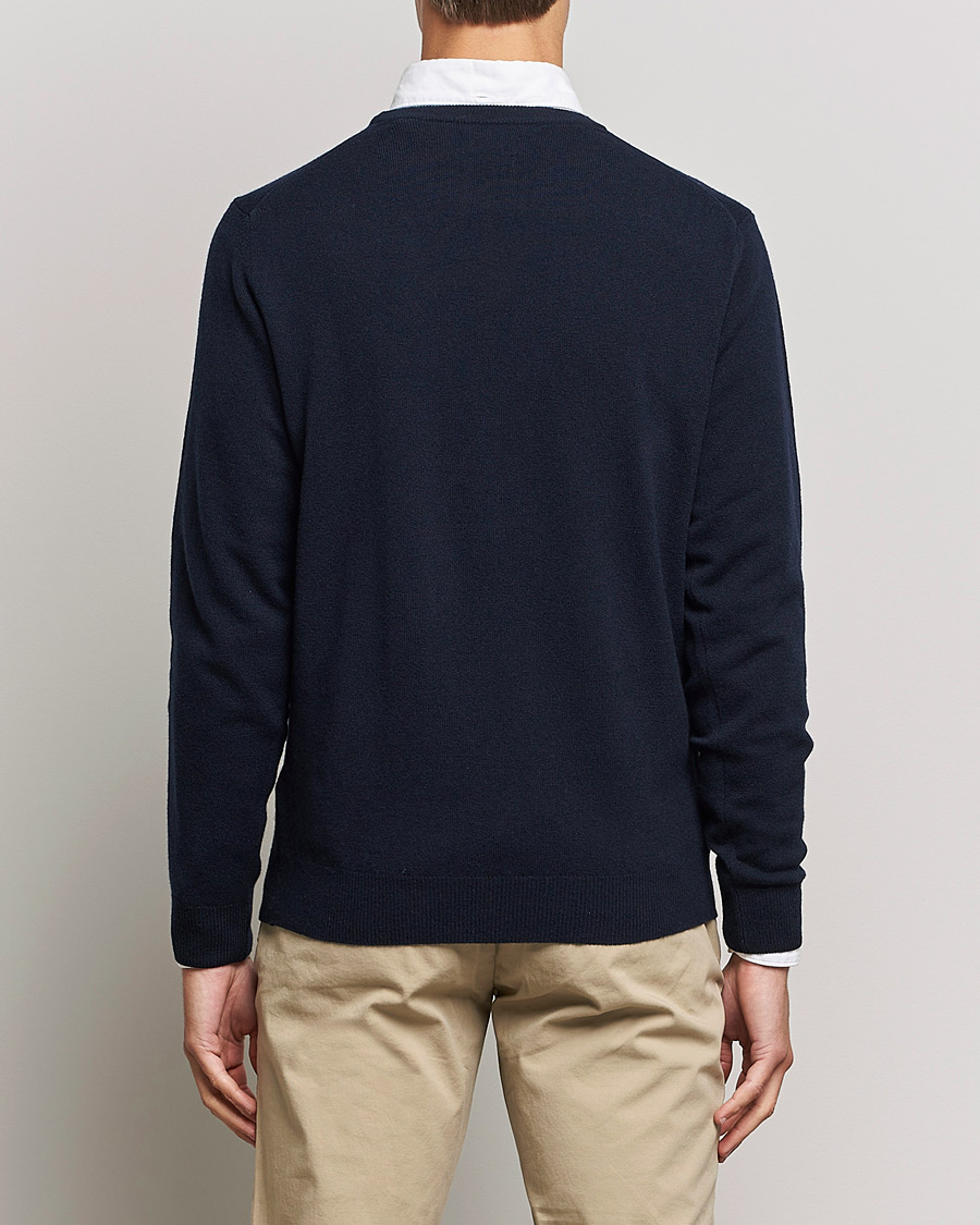 Herre | Gensere | GANT | Lambswool Crew Neck Pullover Marine