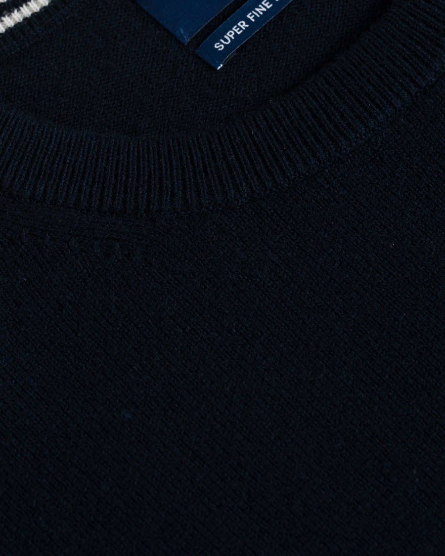 Herre | Gensere | GANT | Lambswool Crew Neck Pullover Marine