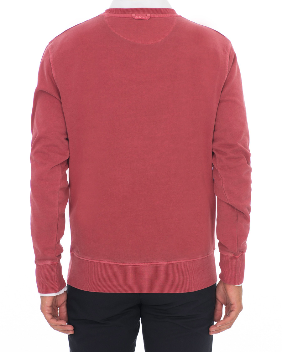 Herre | Gensere | GANT | Winter Faded Crew Neck Sweatshirt Mahogany Red