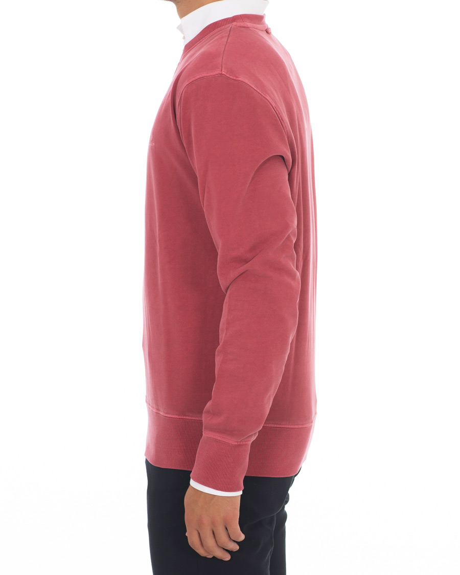 Herre | Gensere | GANT | Winter Faded Crew Neck Sweatshirt Mahogany Red