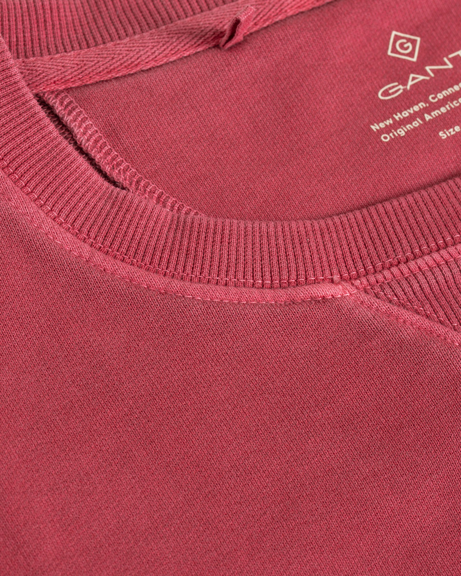Herre | Gensere | GANT | Winter Faded Crew Neck Sweatshirt Mahogany Red