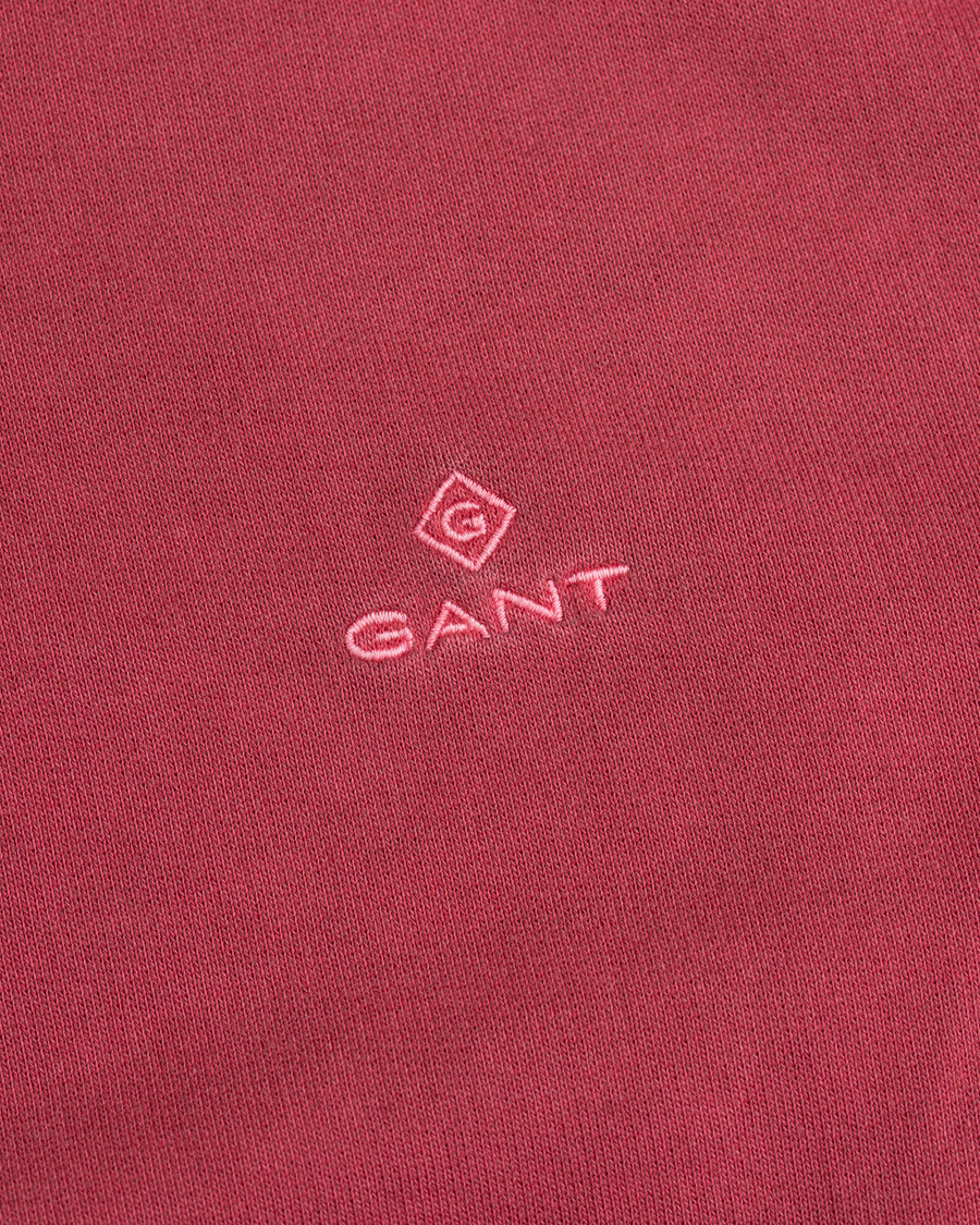 Herre | Gensere | GANT | Winter Faded Crew Neck Sweatshirt Mahogany Red