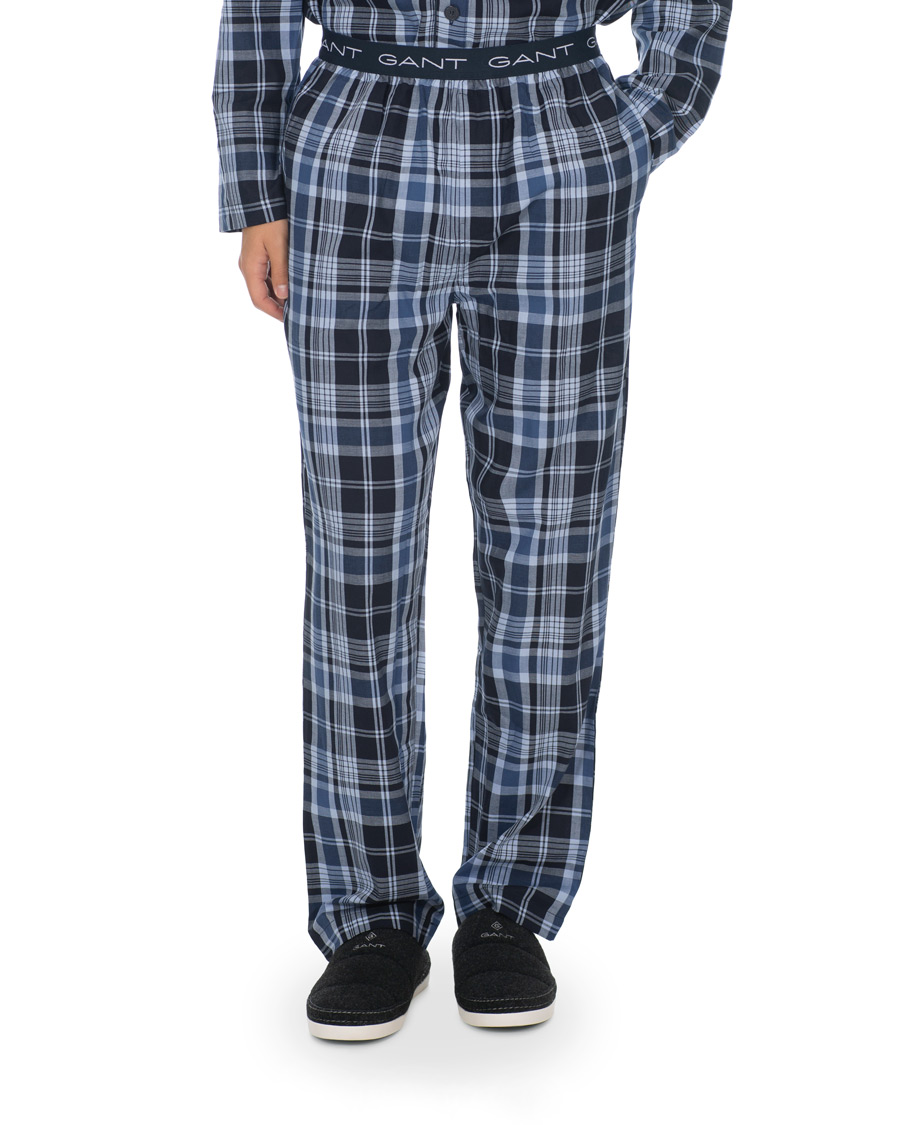 Herre | Pyjamaser og badekåper | GANT | Check Pyjama Set Vintage Blue
