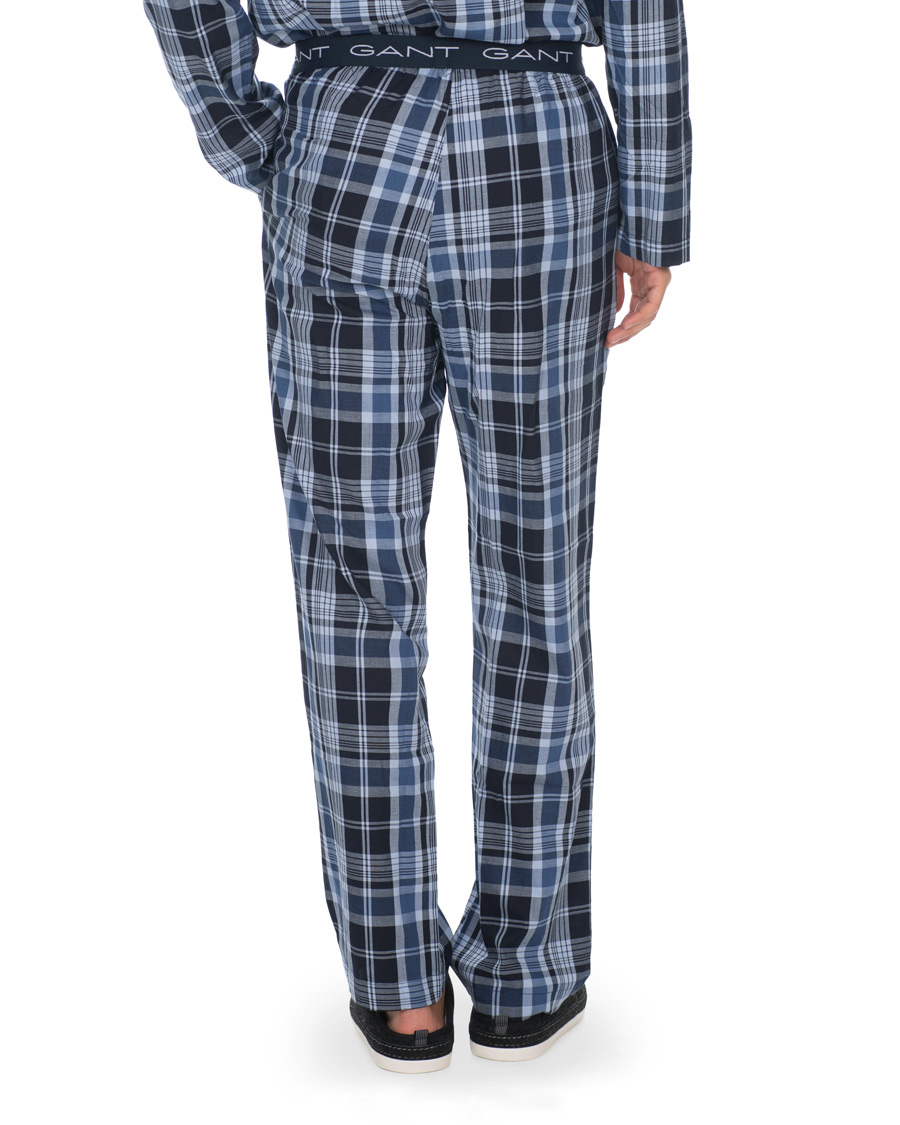 Herre | Pyjamaser og badekåper | GANT | Check Pyjama Set Vintage Blue