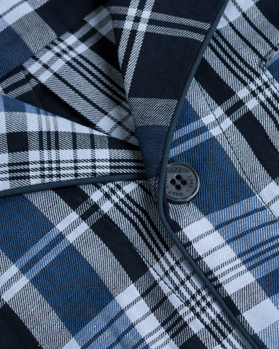 Herre | Pyjamaser og badekåper | GANT | Check Pyjama Set Vintage Blue