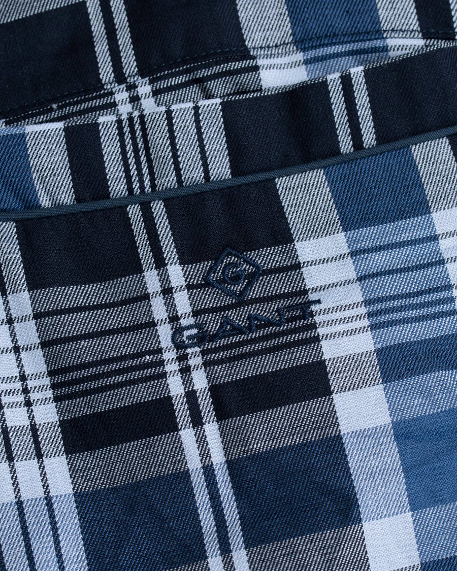 Herre | Pyjamaser og badekåper | GANT | Check Pyjama Set Vintage Blue