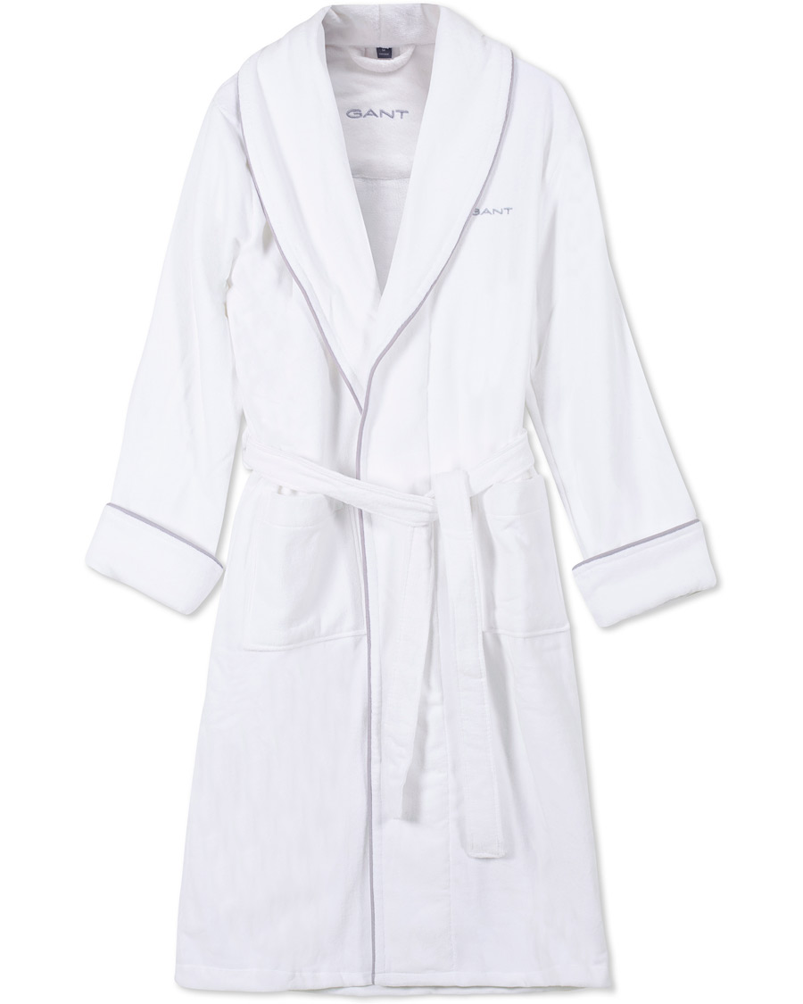Herre | Pyjamaser og badekåper | GANT | Premium Velour Robe White