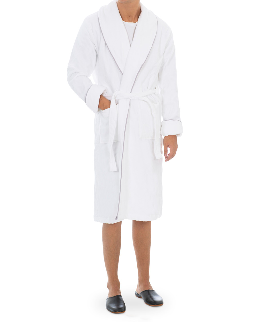 Herre | Pyjamaser og badekåper | GANT | Premium Velour Robe White