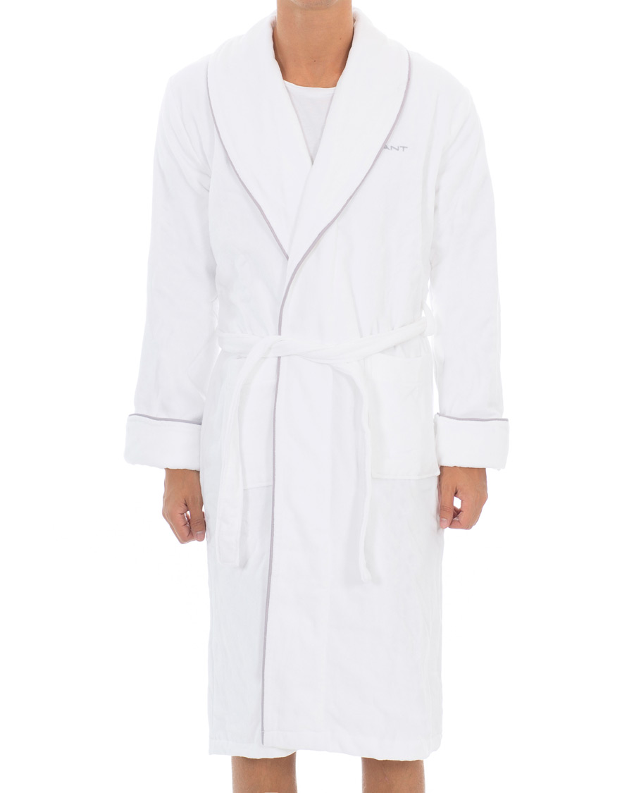 Herre | Pyjamaser og badekåper | GANT | Premium Velour Robe White
