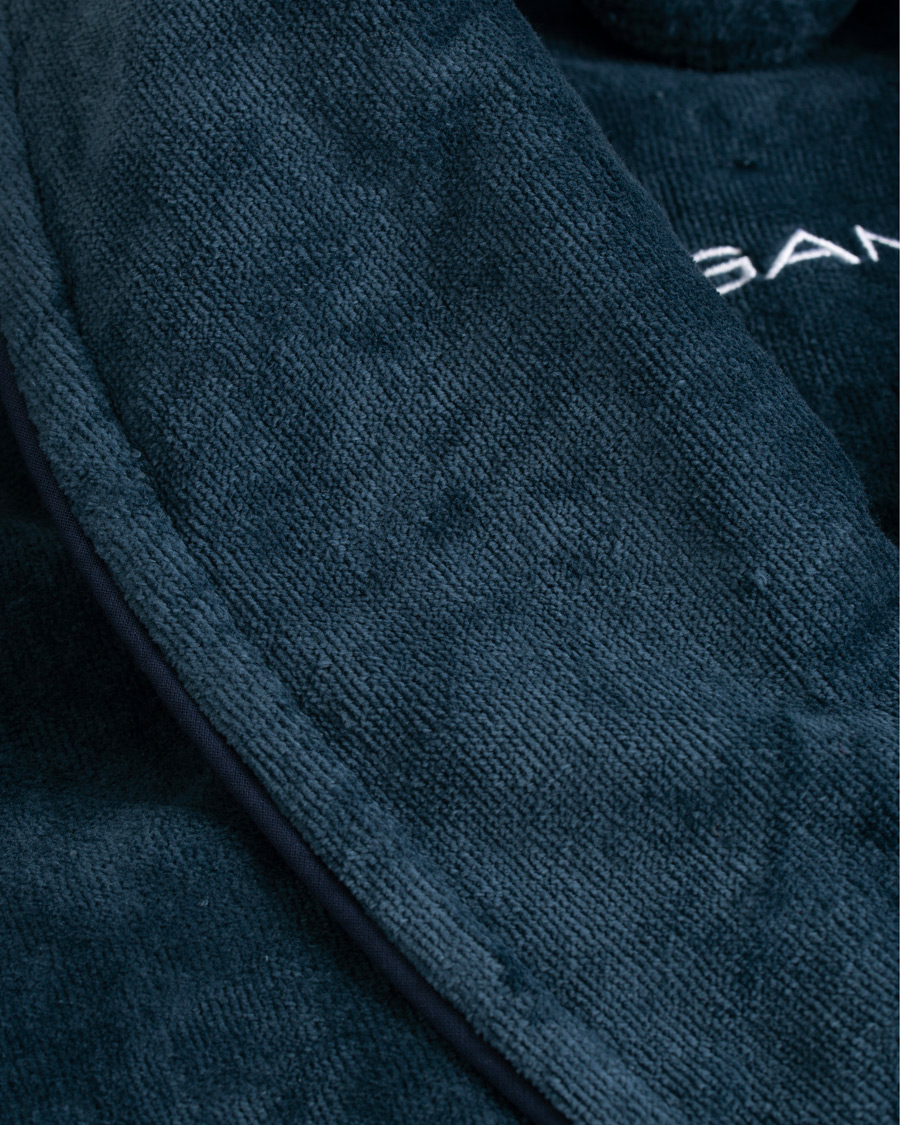 Herre | Pyjamaser og badekåper | GANT | Premium Velour Robe Evening Blue