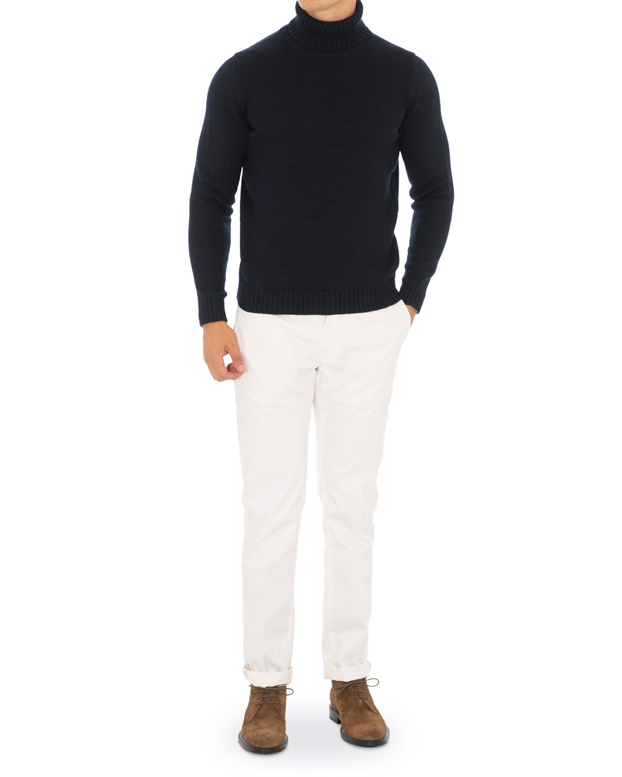 Herre | Gensere | Zanone | Virgin Merino Wool Rollneck Navy