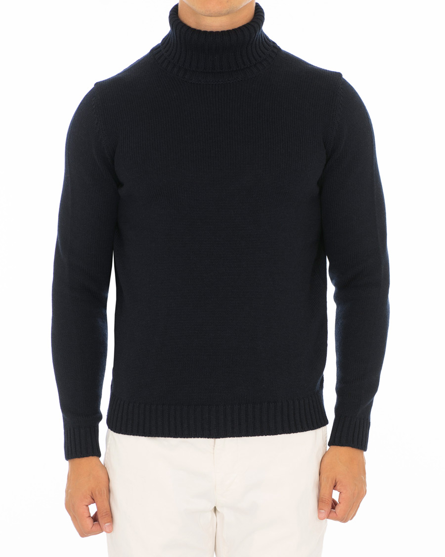 Herre | Gensere | Zanone | Virgin Merino Wool Rollneck Navy