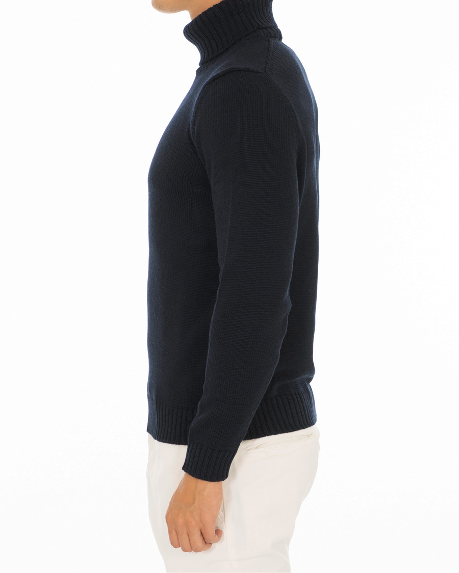 Herre | Gensere | Zanone | Virgin Merino Wool Rollneck Navy