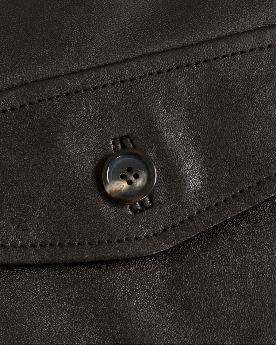 Herre | Jakker | Brooks Brothers | Aviator Shearling Bomber Jacket Vintage Brown