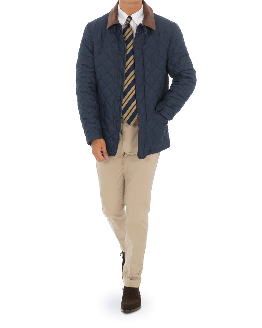 Herre | Jakker | Brooks Brothers | Quilted Husky Padded Jacket Navy