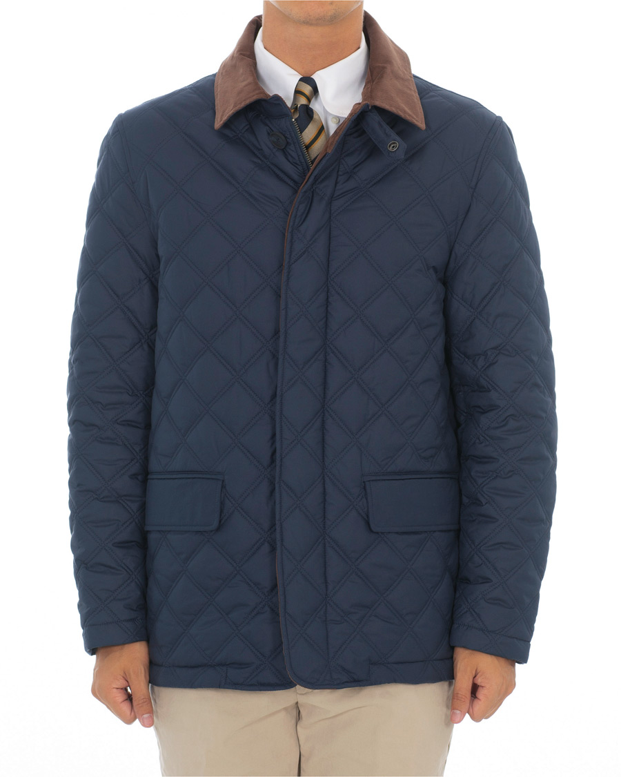 Herre | Jakker | Brooks Brothers | Quilted Husky Padded Jacket Navy
