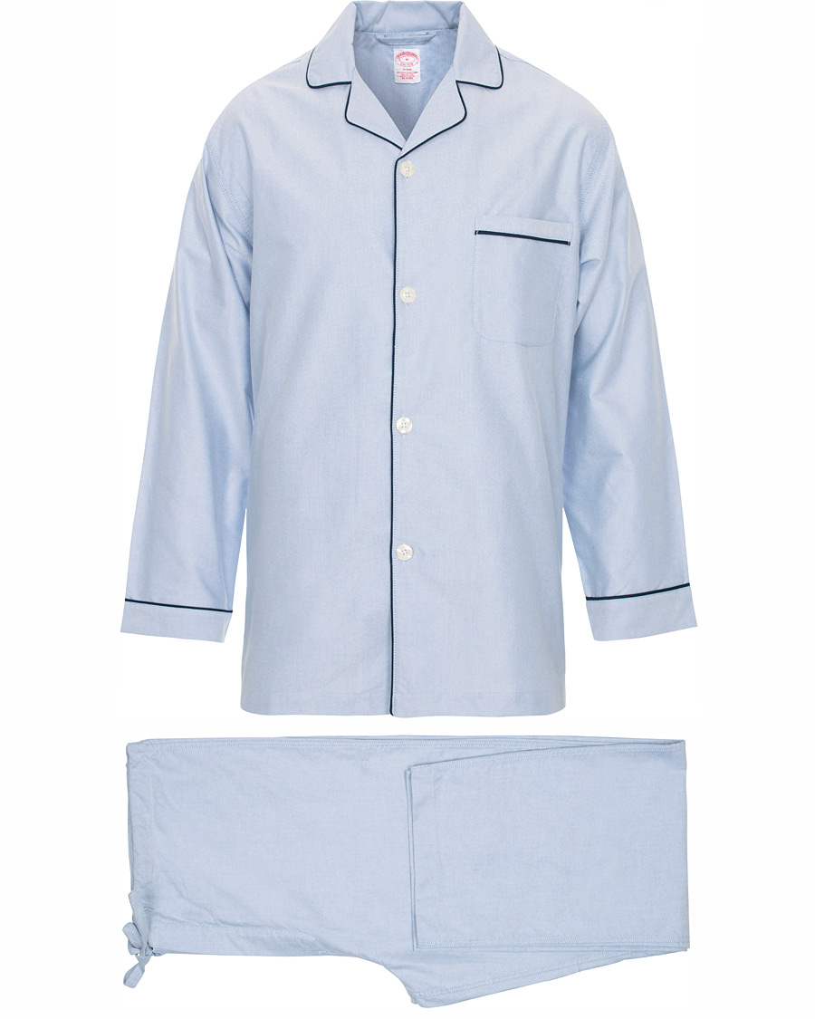 Herre | Pyjamaser og badekåper | Brooks Brothers | Classic Oxford Pyjamas Light Blue