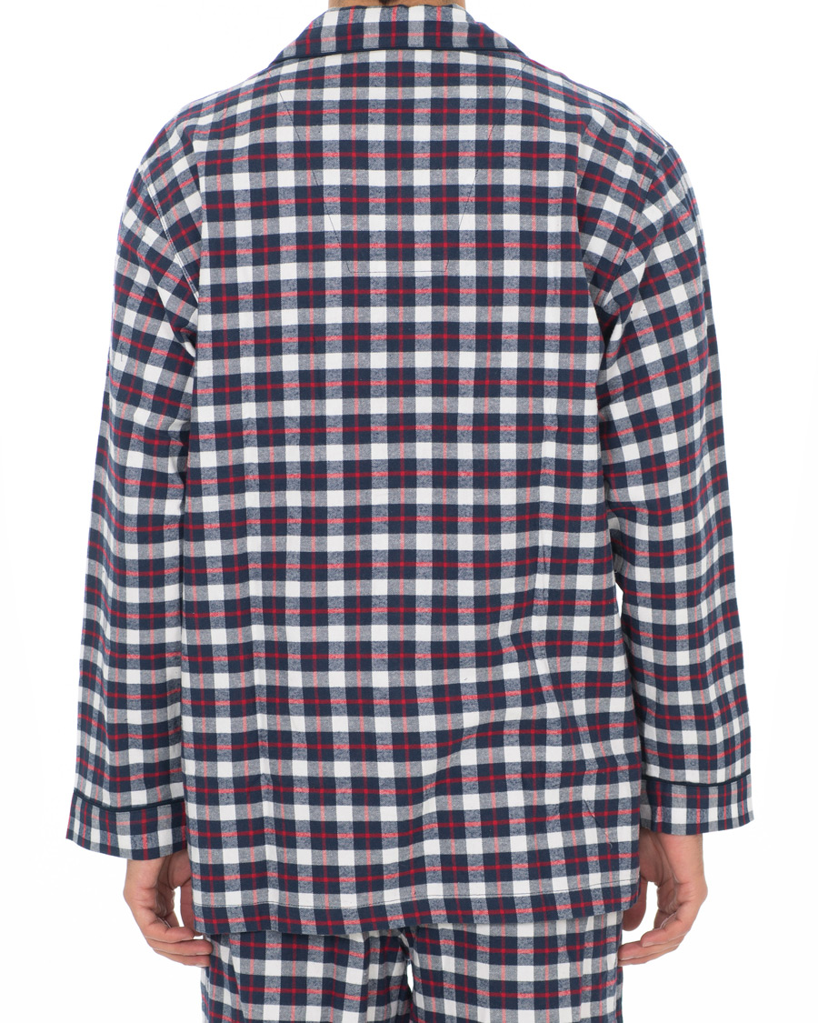 Herre | Pyjamaser og badekåper | Brooks Brothers | Classic Tartan Flannel Pyjamas Navy/Red