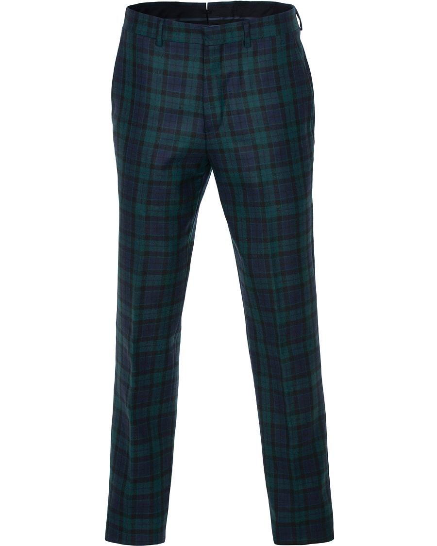Herre | Bukser | Brooks Brothers | Blackwatch Tartan Trousers Blue/Green
