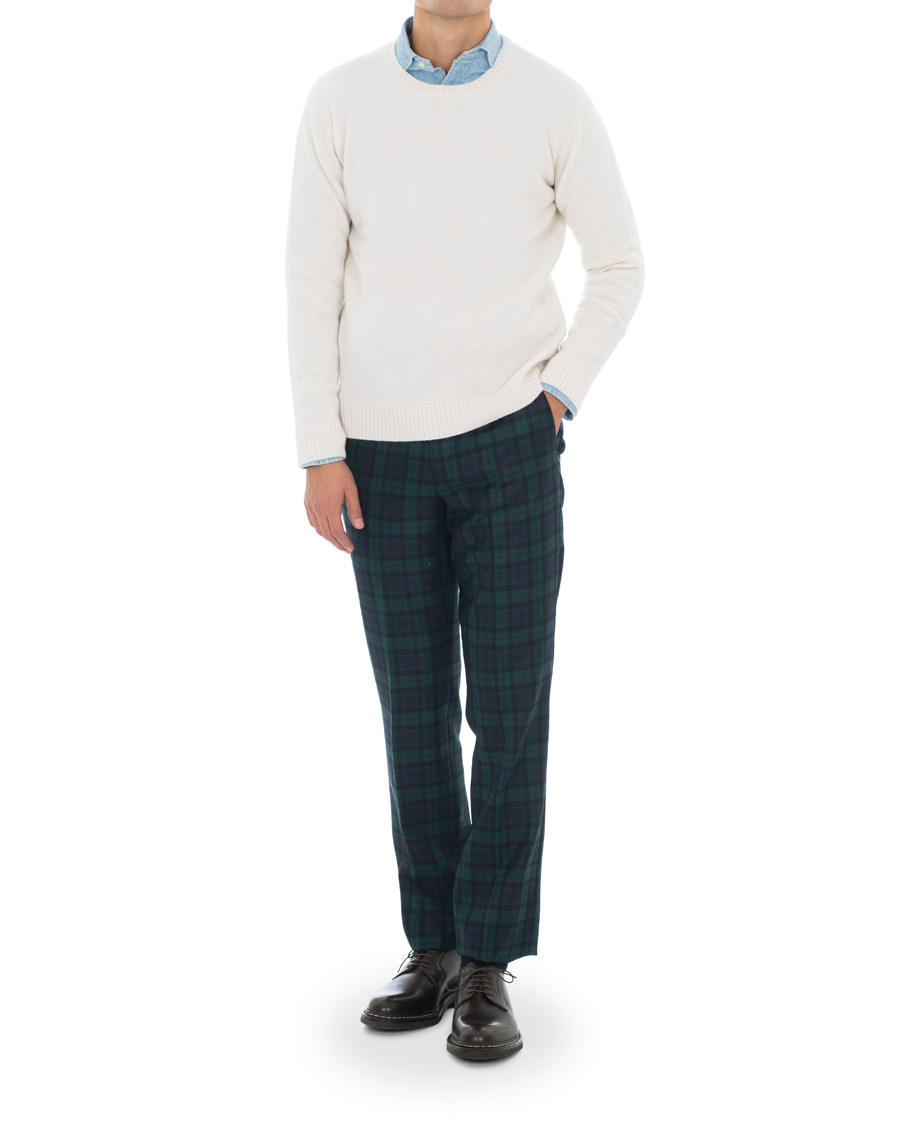 Herre | Bukser | Brooks Brothers | Blackwatch Tartan Trousers Blue/Green
