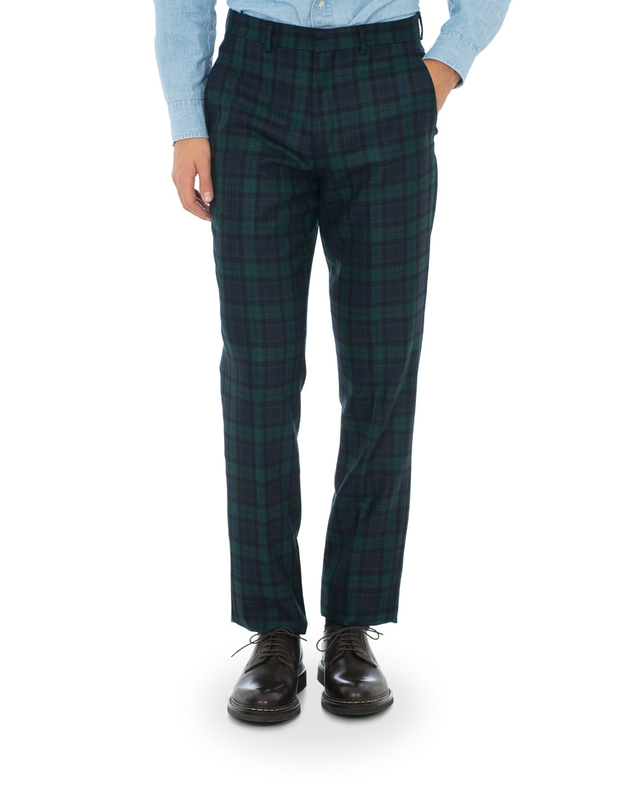 Herre | Bukser | Brooks Brothers | Blackwatch Tartan Trousers Blue/Green