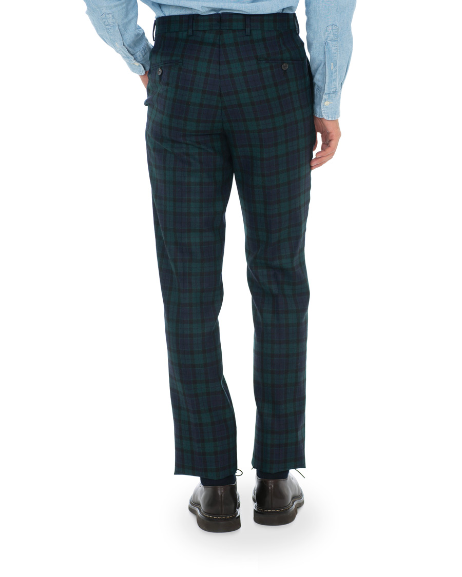 Herre | Bukser | Brooks Brothers | Blackwatch Tartan Trousers Blue/Green