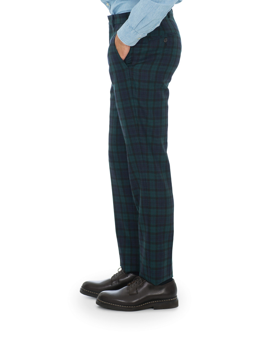 Herre | Bukser | Brooks Brothers | Blackwatch Tartan Trousers Blue/Green