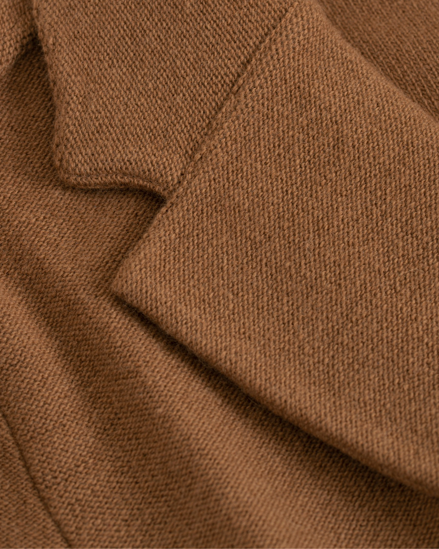 Herre | Dressjakker | Lardini | Knitted Wool Blazer Brown