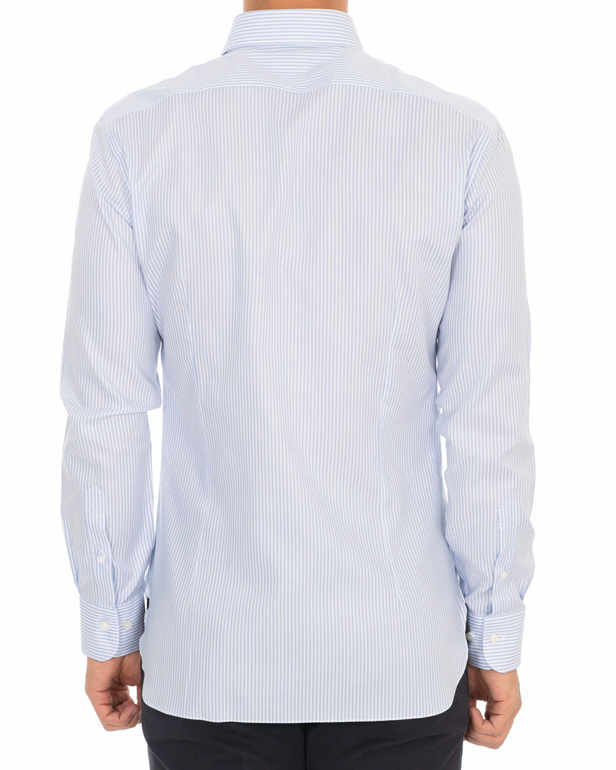 Herre | Skjorter | Barba Napoli | Slim Fit Oxford Button Down Shirt Blue Striped