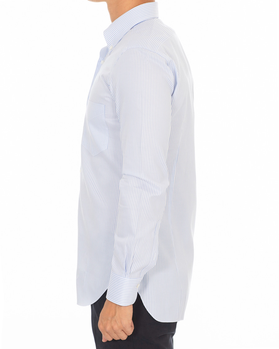 Herre | Skjorter | Barba Napoli | Slim Fit Oxford Button Down Shirt Blue Striped