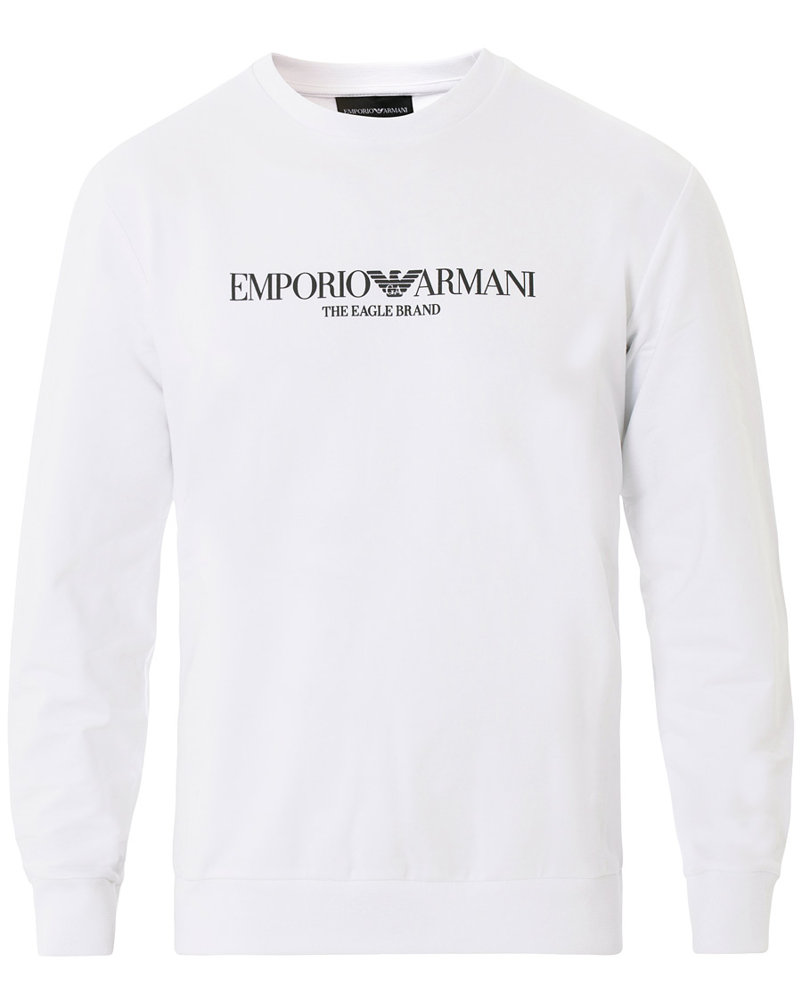 Herre | Gensere | Emporio Armani | Logo Crew Neck Sweatshirt White
