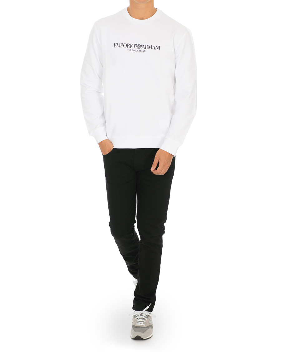 Herre | Gensere | Emporio Armani | Logo Crew Neck Sweatshirt White