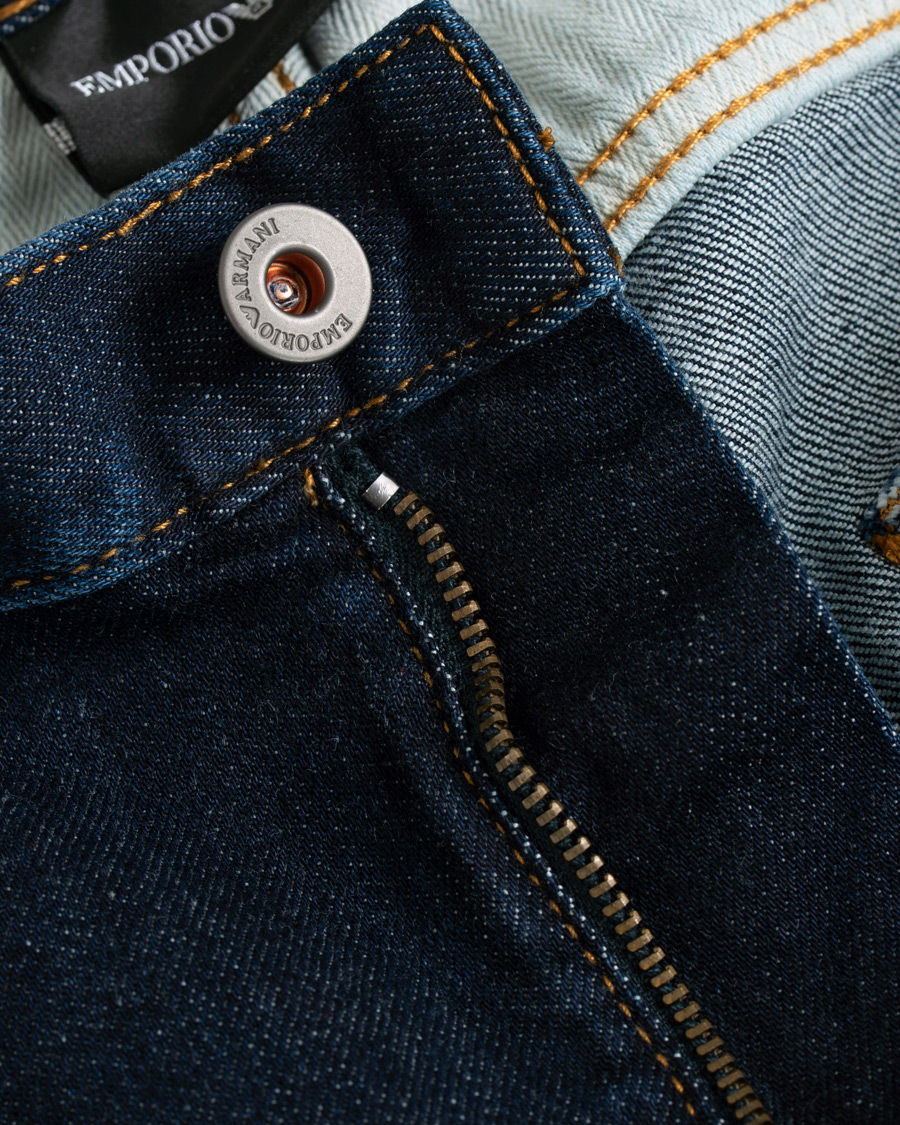 Herre | Jeans | Emporio Armani | Regular Fit Jeans Dark Blue