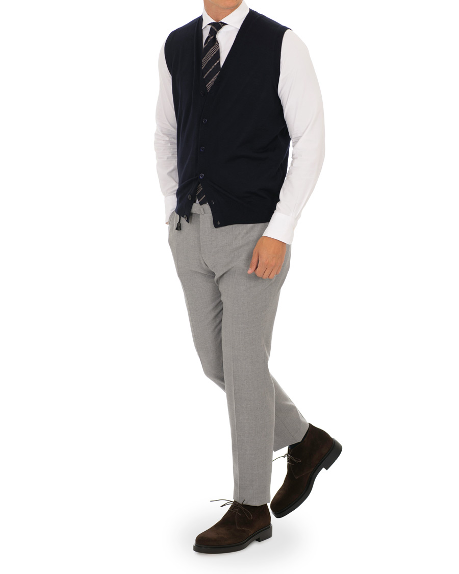 Herre | Santoni Wembley Chukka Boot Dark Brown Suede | Santoni | Wembley Chukka Boot Dark Brown Suede