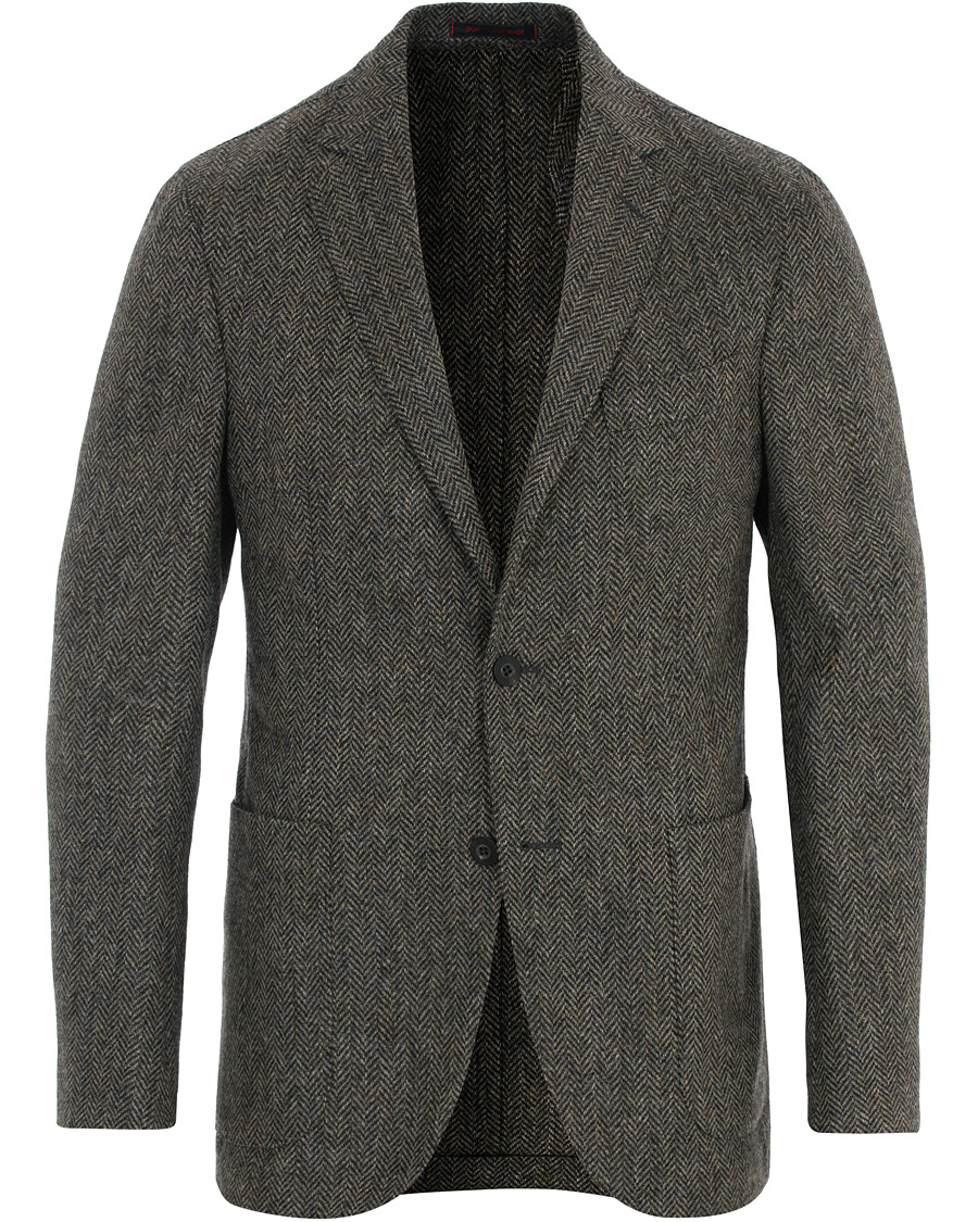 Herre | Dressjakker | The Gigi | Herringbone Tweed Blazer Grey